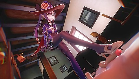 Real female footjob with amazing results of real hardcore 3d