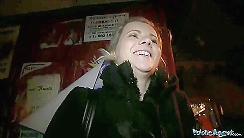 Brunette gets her pussy fucked in outdoor in public pov