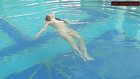 Sexy teens nude naked in a sensual shower in a beach spot