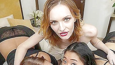 Sexy teen sluts in latex make a hardcore group sex