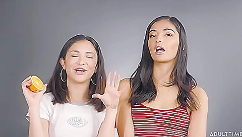 Hairy lesbian teen couples share a beautiful oral pleasure