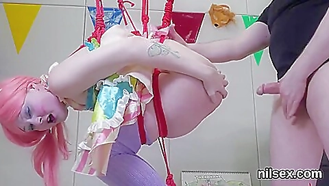 Busty brunette is fucked in her ass in a anal sex scene