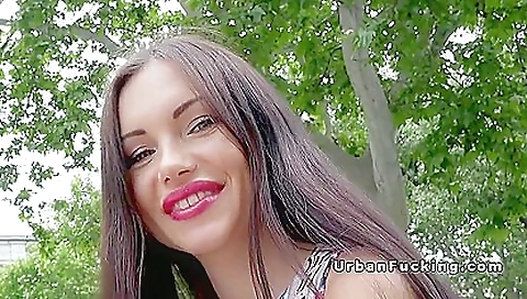 Big cock deepthroated out of her pussy and she gets a big cock