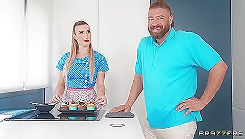 Brunette with a large tits gets fucked deep in her hole