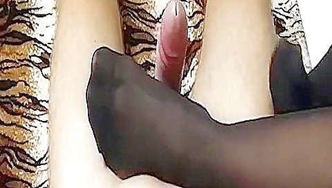 virgin 18+ in sexy lingerie jerking off with her boyfriend