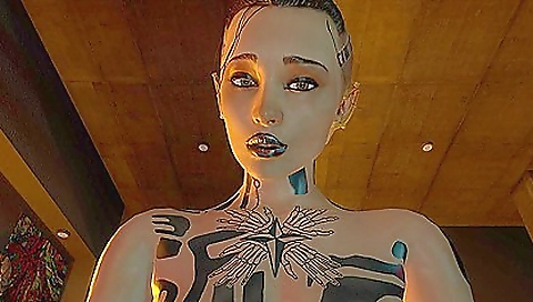 Sexy babe in a white dress rides a hot guy in a vr porn scene