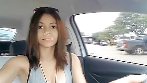 I show off my body in a bikini while alone in the beach