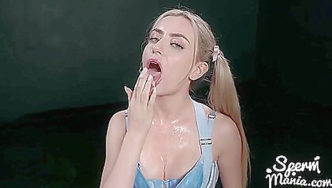 Sexy milf fucks a big cock and gets a deepthroat facial