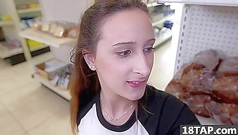 Busty brunette deepthroating with big cock in a threesome