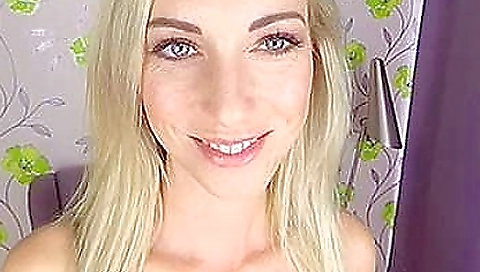 Sexy girl in a dress and pink stockings in a sexy VR porn