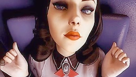 Big tits teen girl has a huge vibrator inside her body