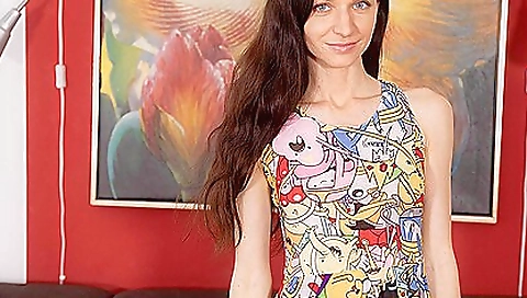 Gorgeous babe greta a showing her sexy body in the vr video