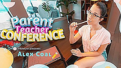 Sexy teacher masturbates in vr porn video with a pupil